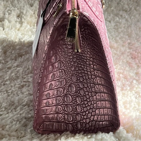 BRAHMIN LARGE Tote Bag Leather Caroline Mulberry Potion Melbourne Purse NWT - Picture 11 of 16